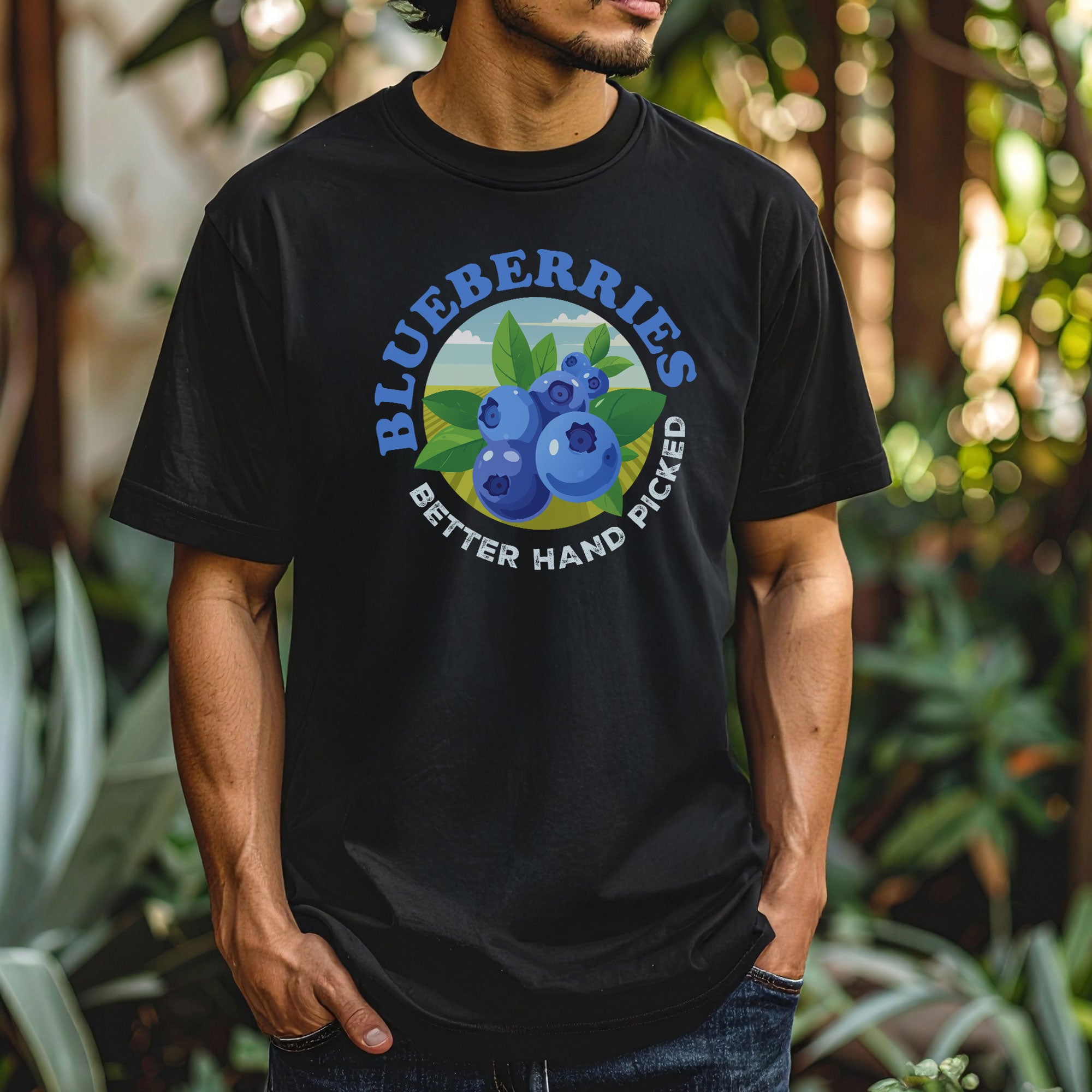 Blueberries Better Hand Picked Tee