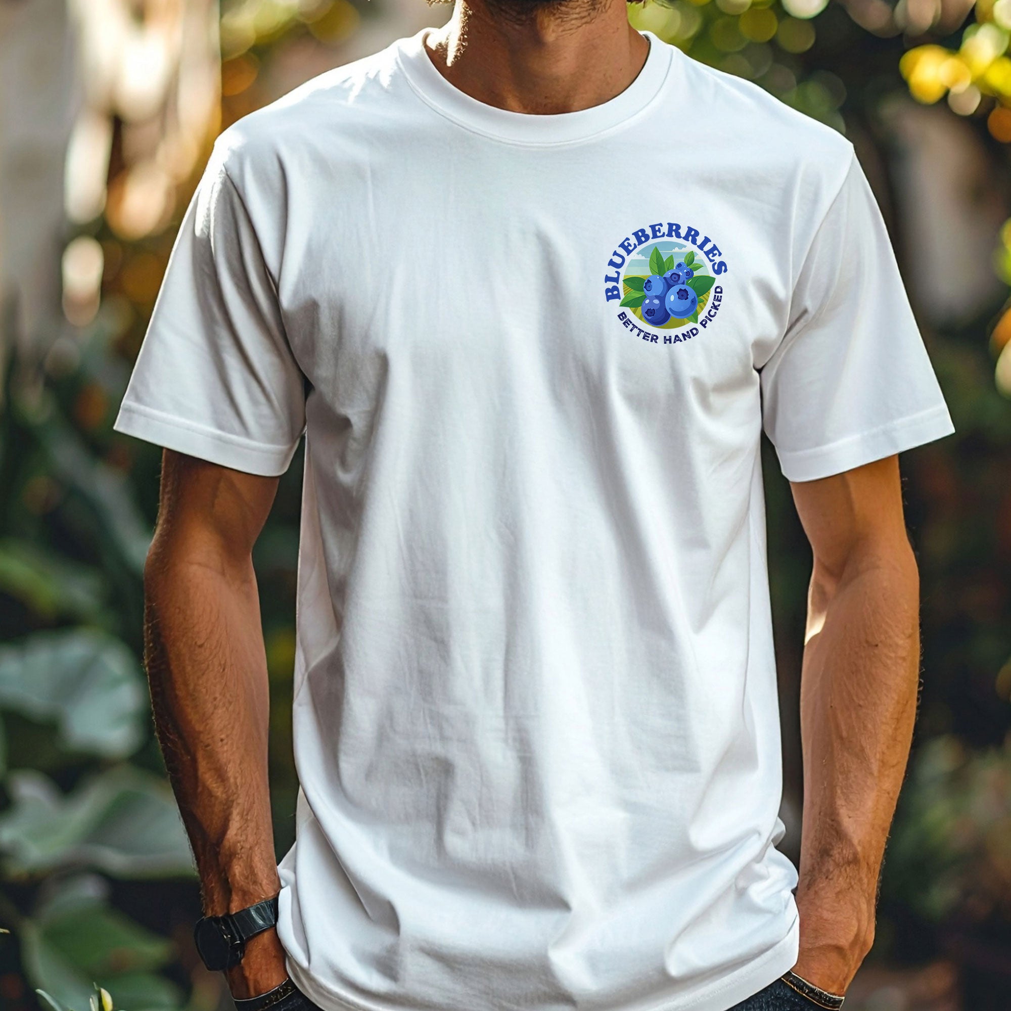 Blueberries Better Hand Picked Tee