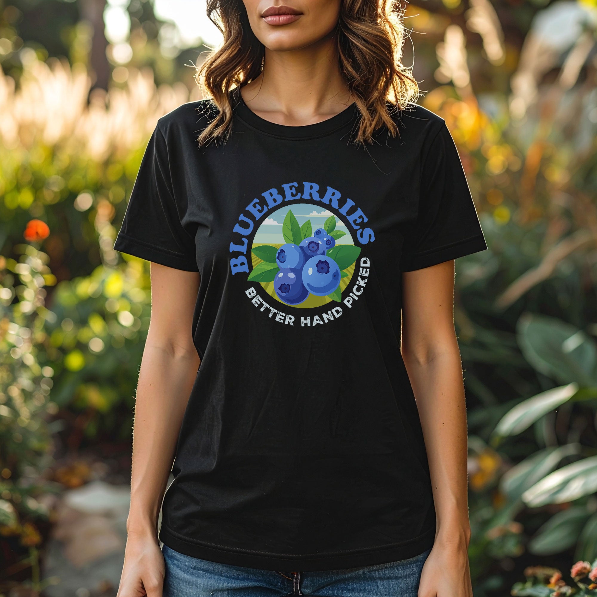 Blueberries Better Hand Picked Tee