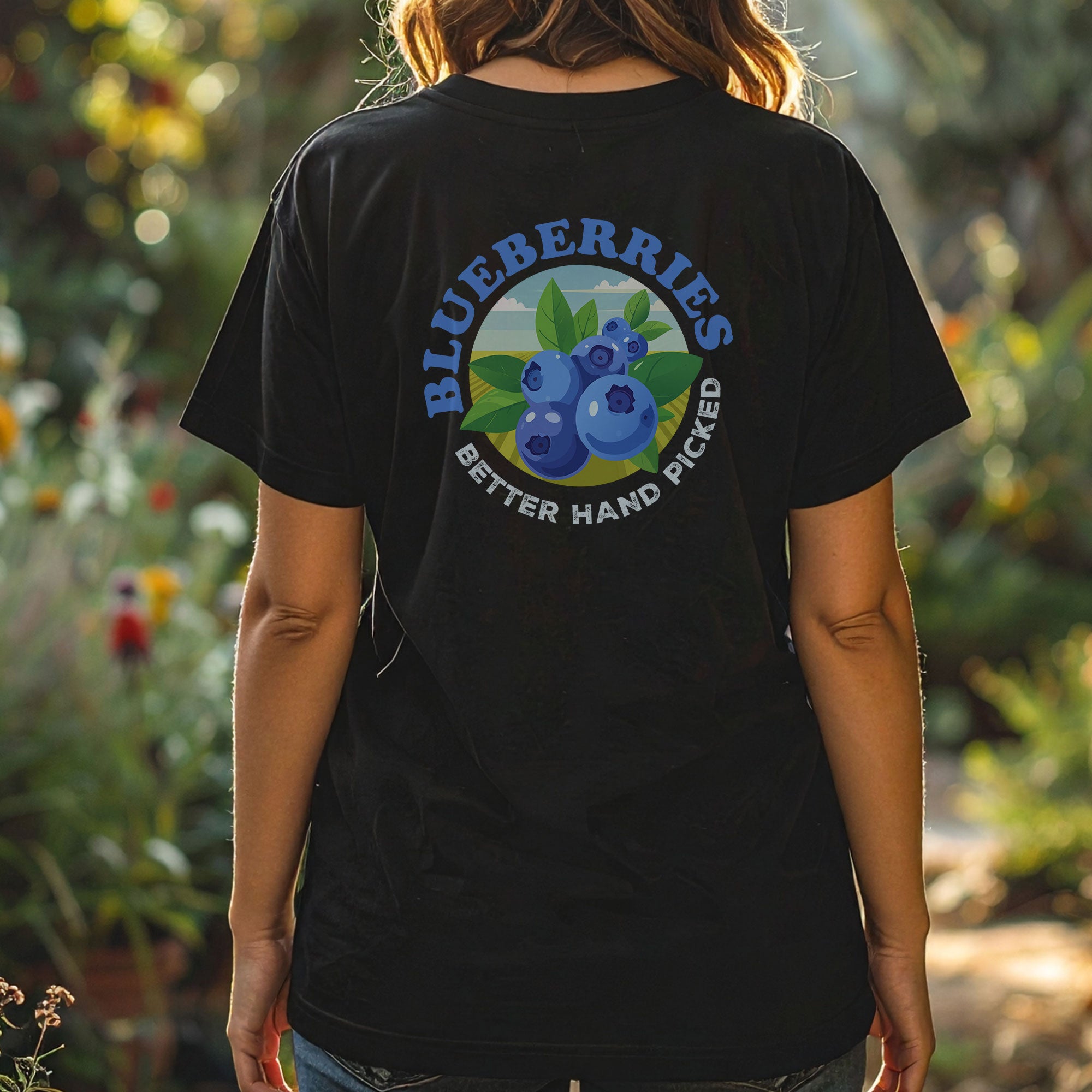 Blueberries Better Hand Picked Tee