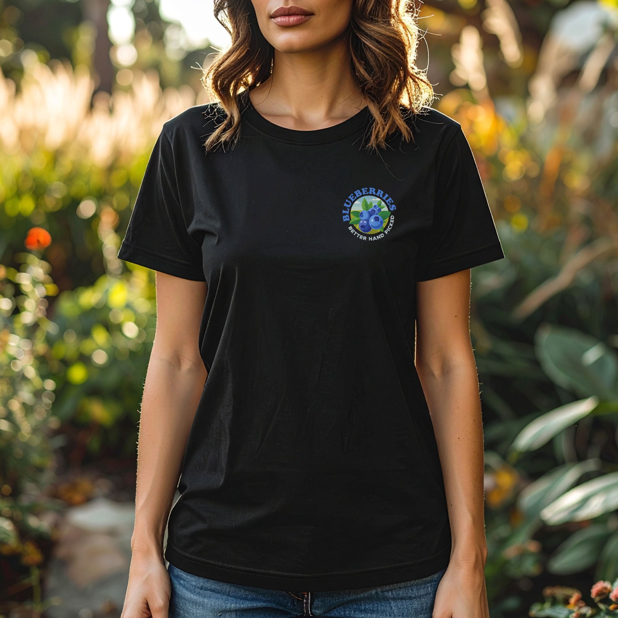 Blueberries Better Hand Picked Tee
