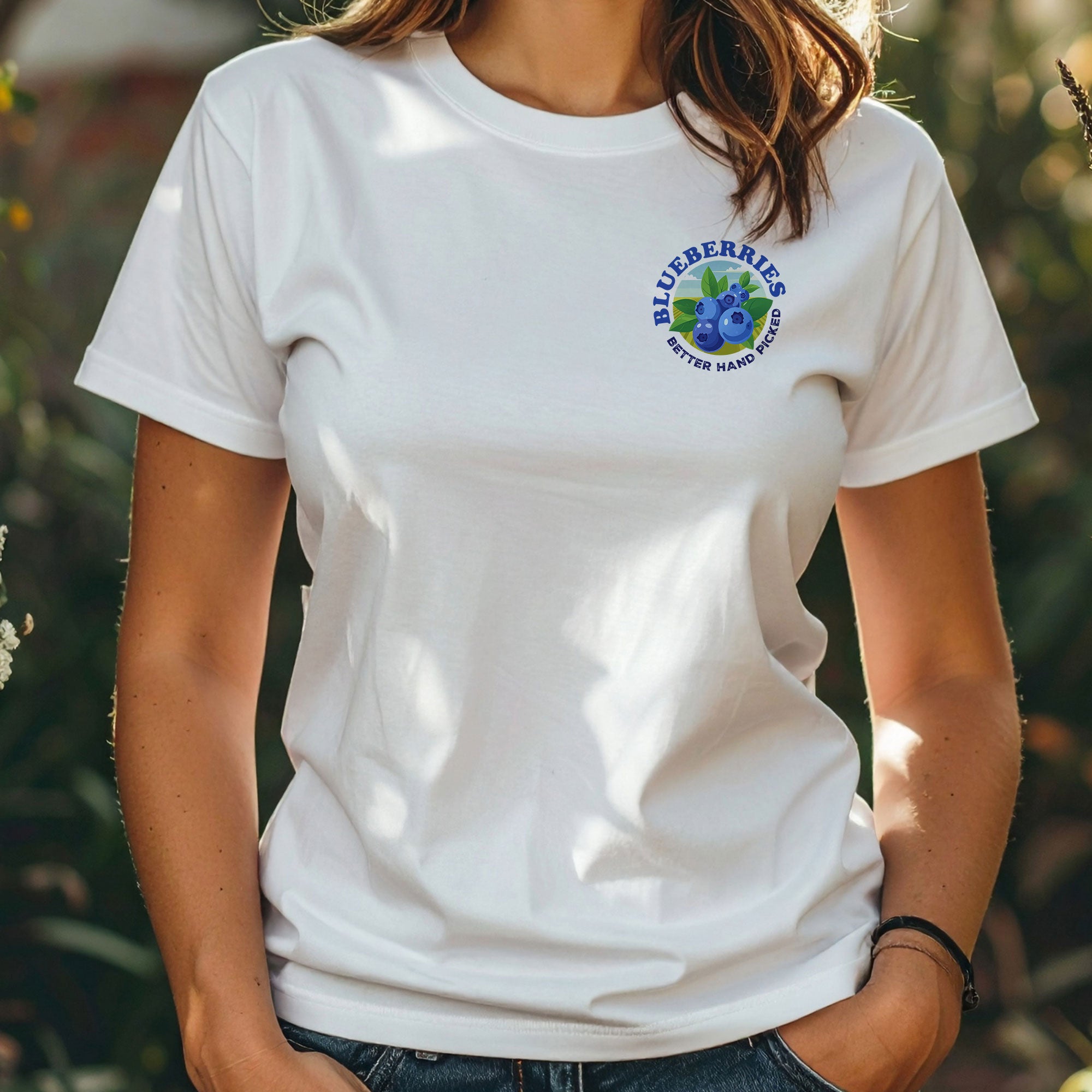 Blueberries Better Hand Picked Tee