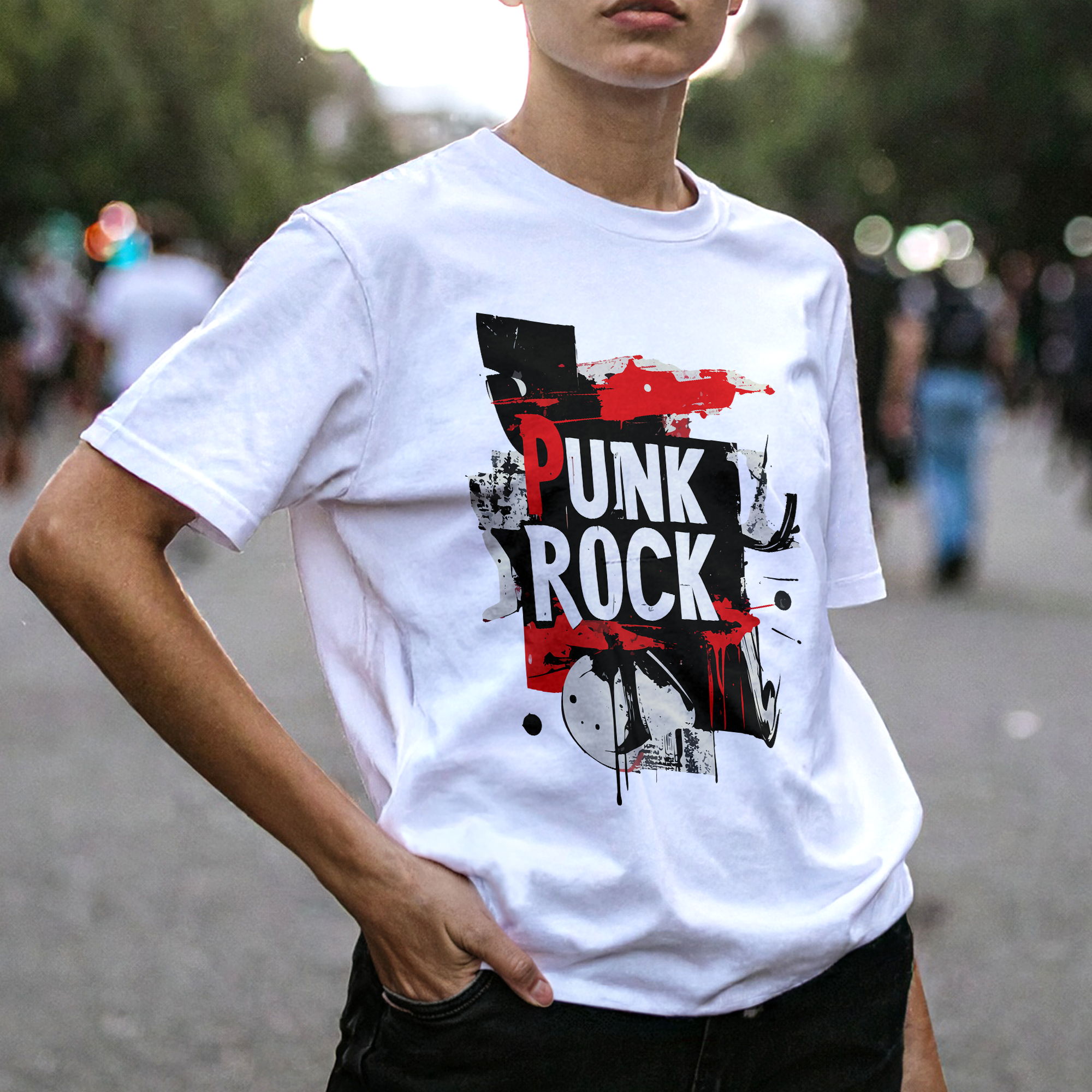 Punk Rock Grunge Relaxed T-Shirt