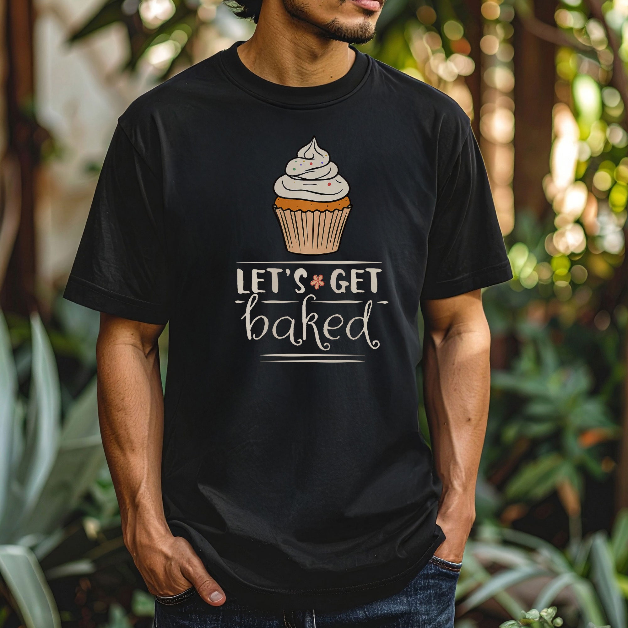 Let’s Get Baked Cupcake T-Shirt | Funny Graphic Tee