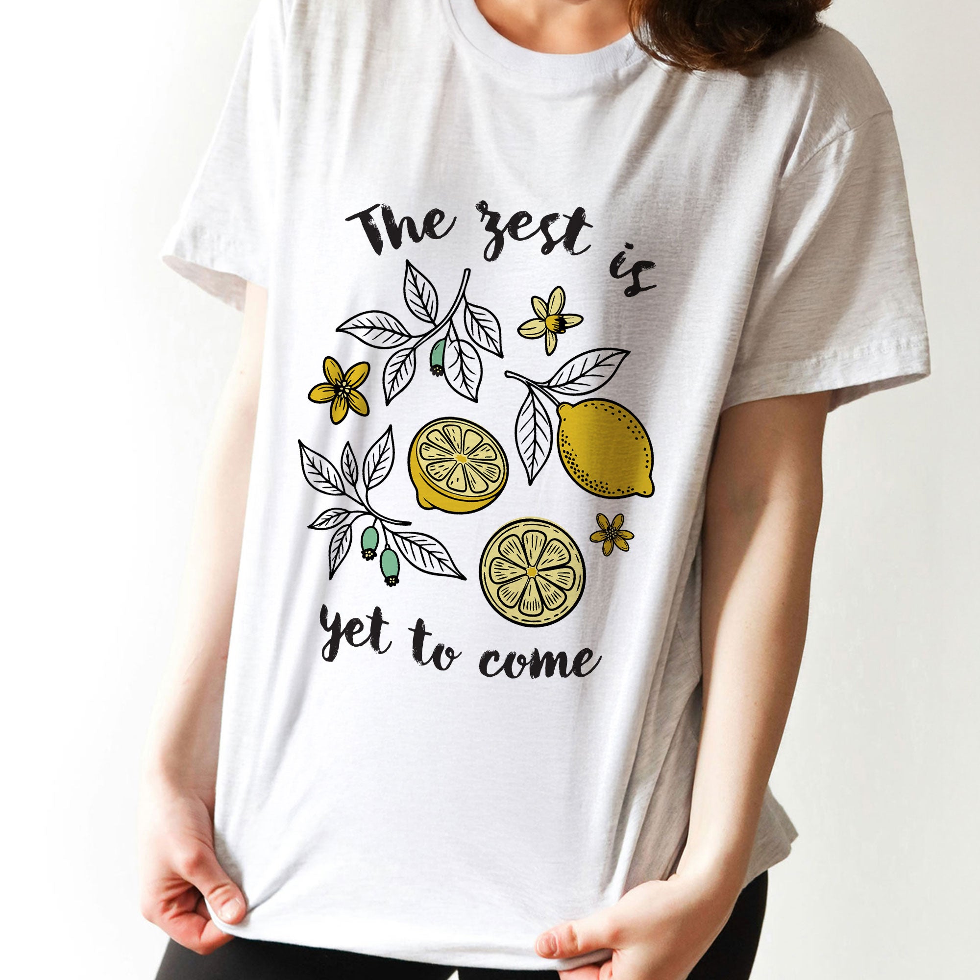 Zesty Uplifting Lemon Relaxed Tee
