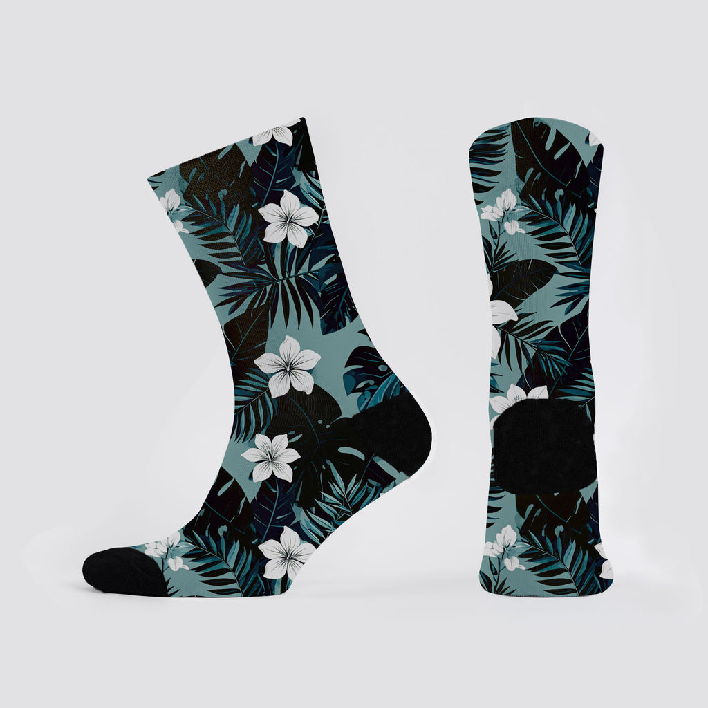 Tiki Evening Garden Crew Socks