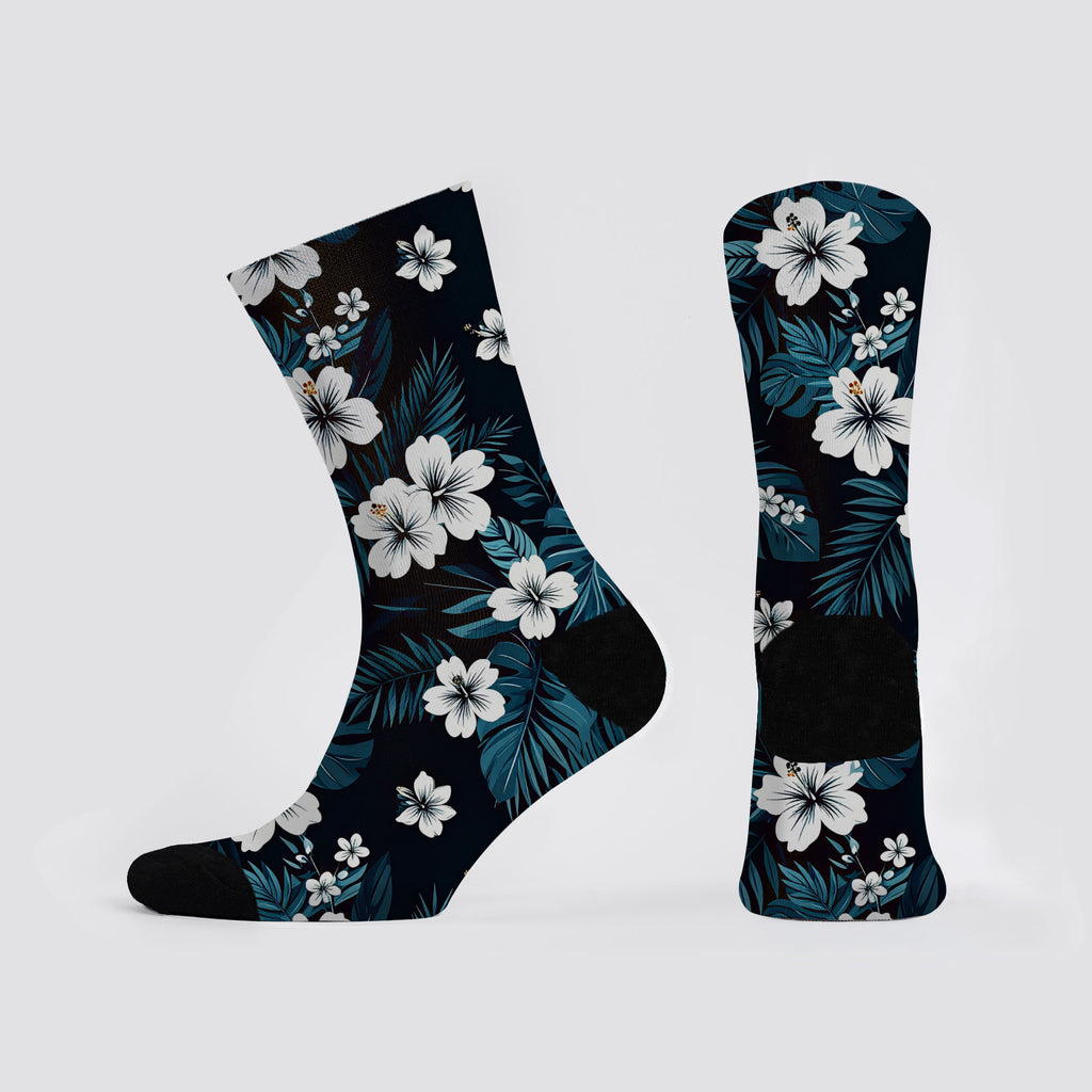 Tiki Night Glow Crew Socks