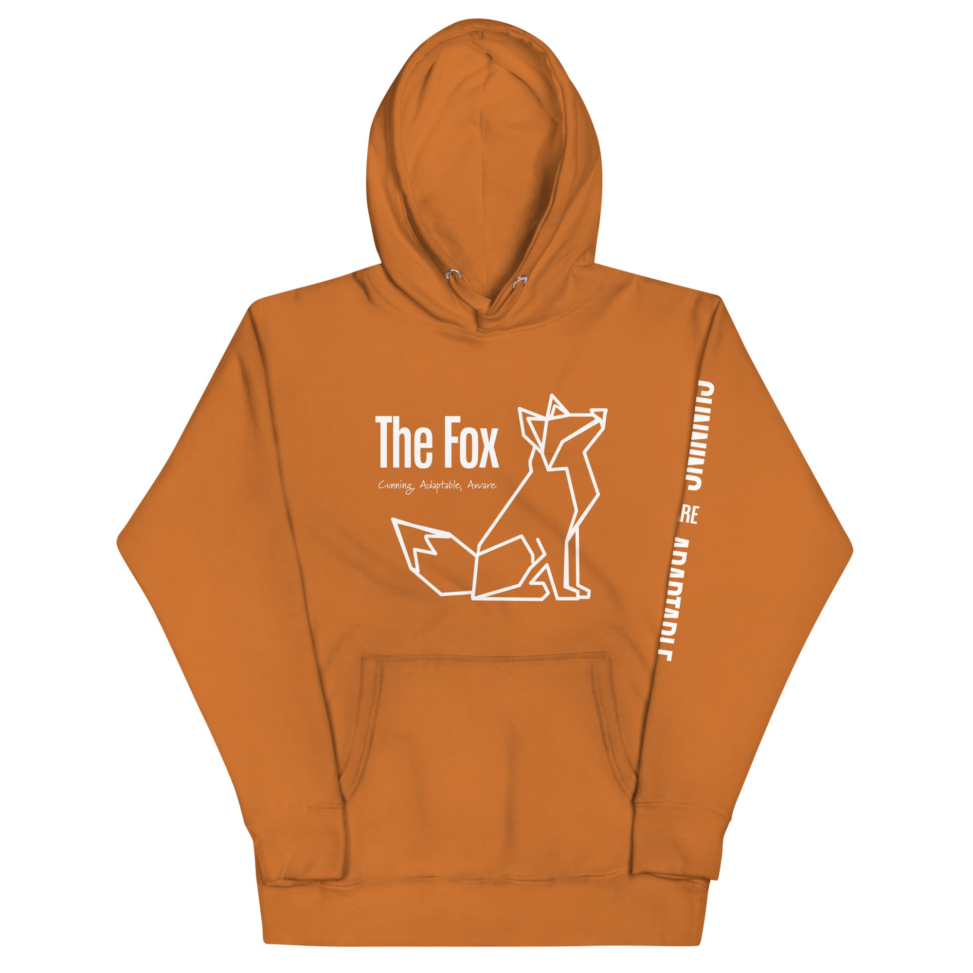 Origami Fox Spirit Totem Unisex Hoodie | Colorful Inspirational Gift