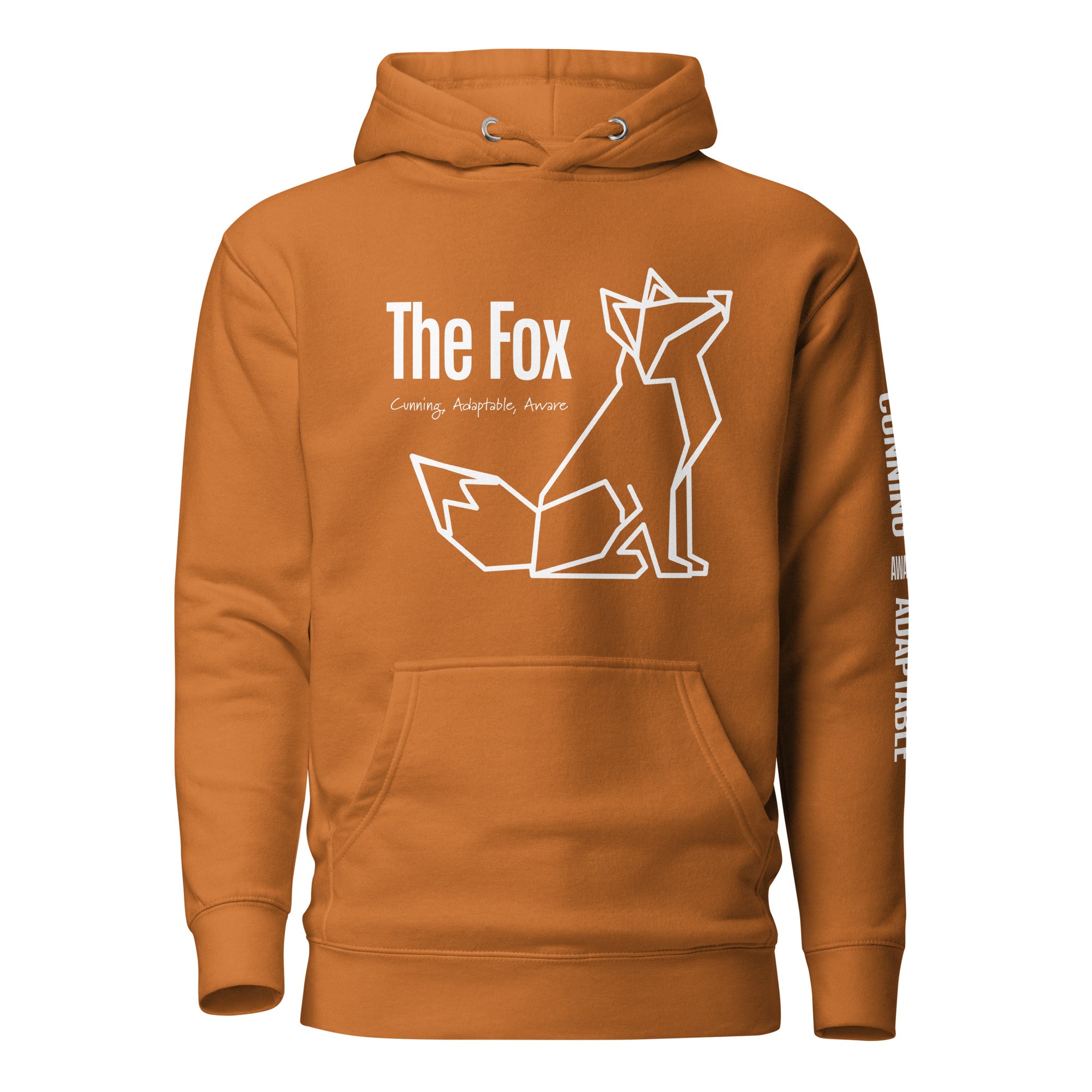 Origami Fox Spirit Totem Unisex Hoodie | Colorful Inspirational Gift