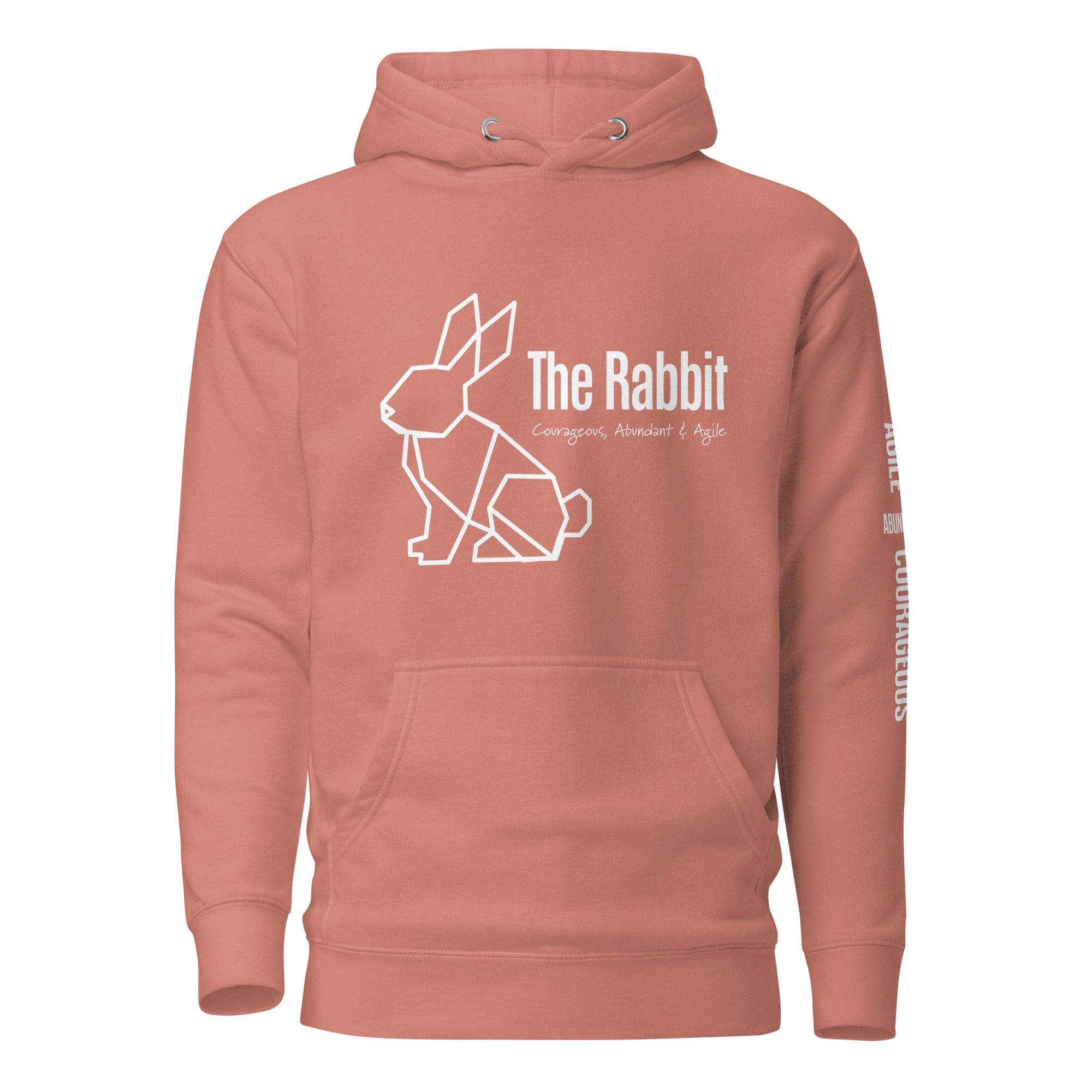 Origami Rabbit Spirit Totem Unisex Hoodie | Colorful Inspirational Gift