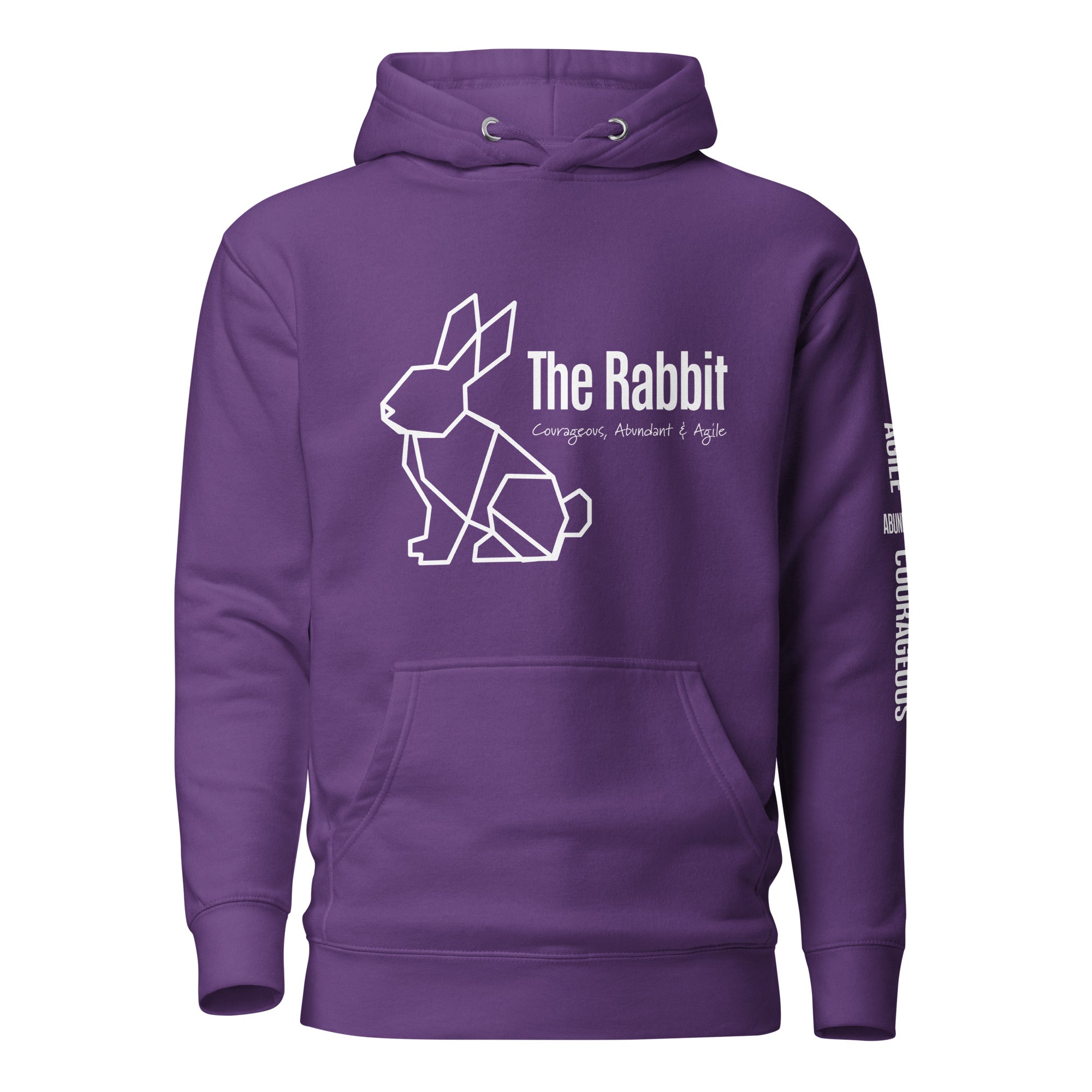Origami Rabbit Spirit Totem Unisex Hoodie | Colorful Inspirational Gift