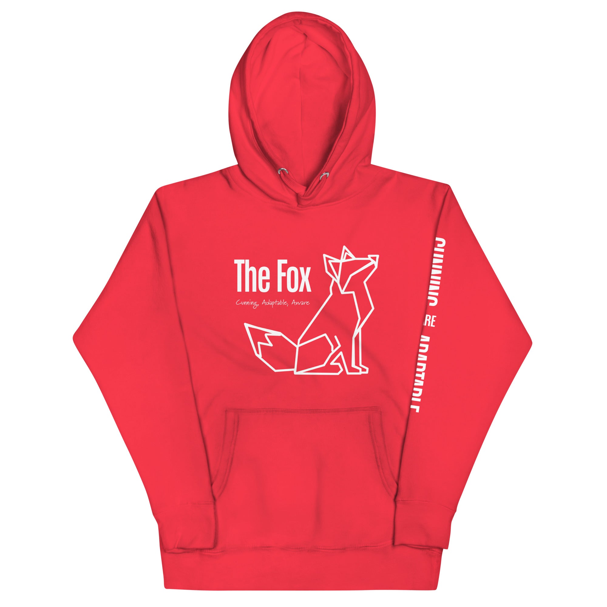 Origami Fox Spirit Totem Unisex Hoodie | Colorful Inspirational Gift