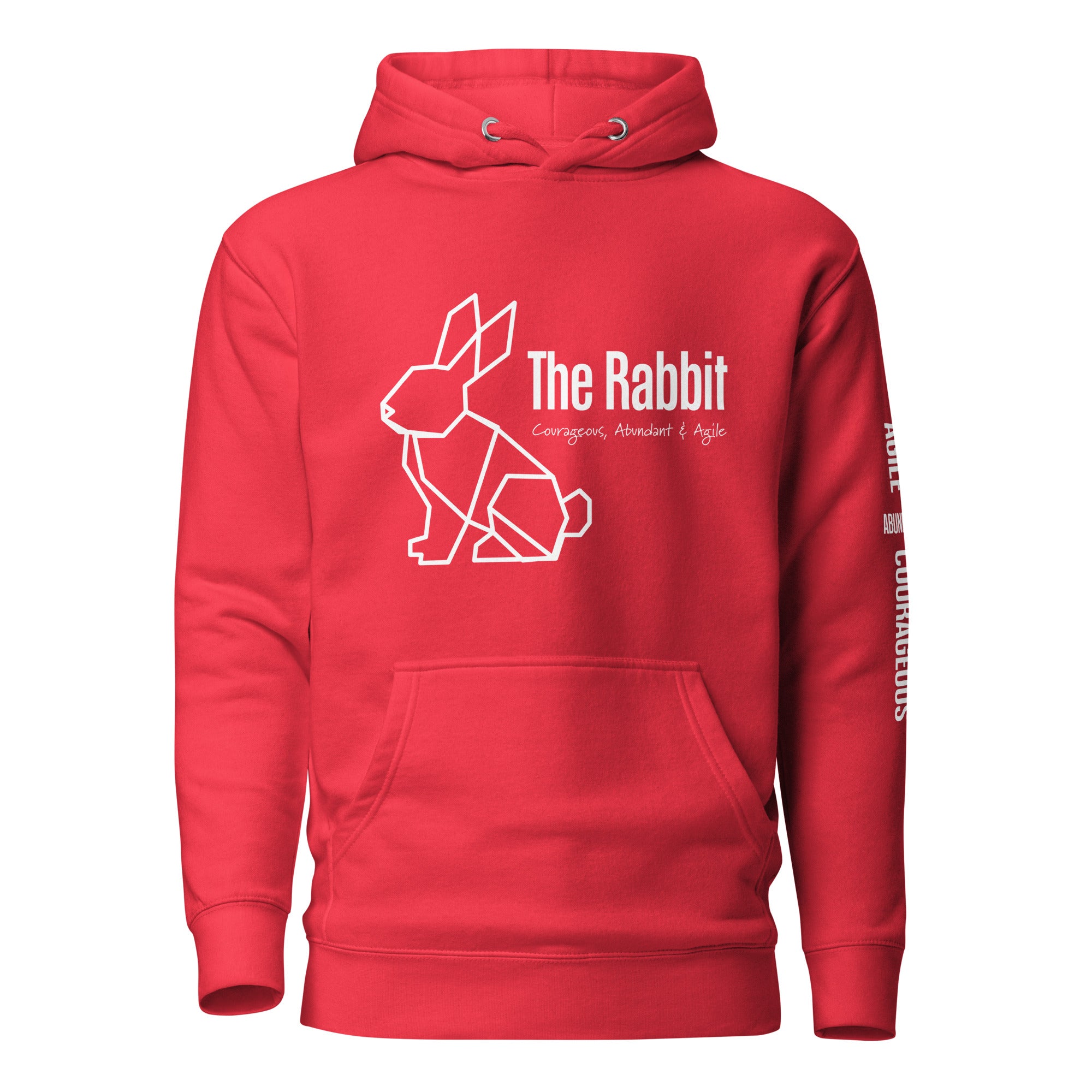Origami Rabbit Spirit Totem Unisex Hoodie | Colorful Inspirational Gift
