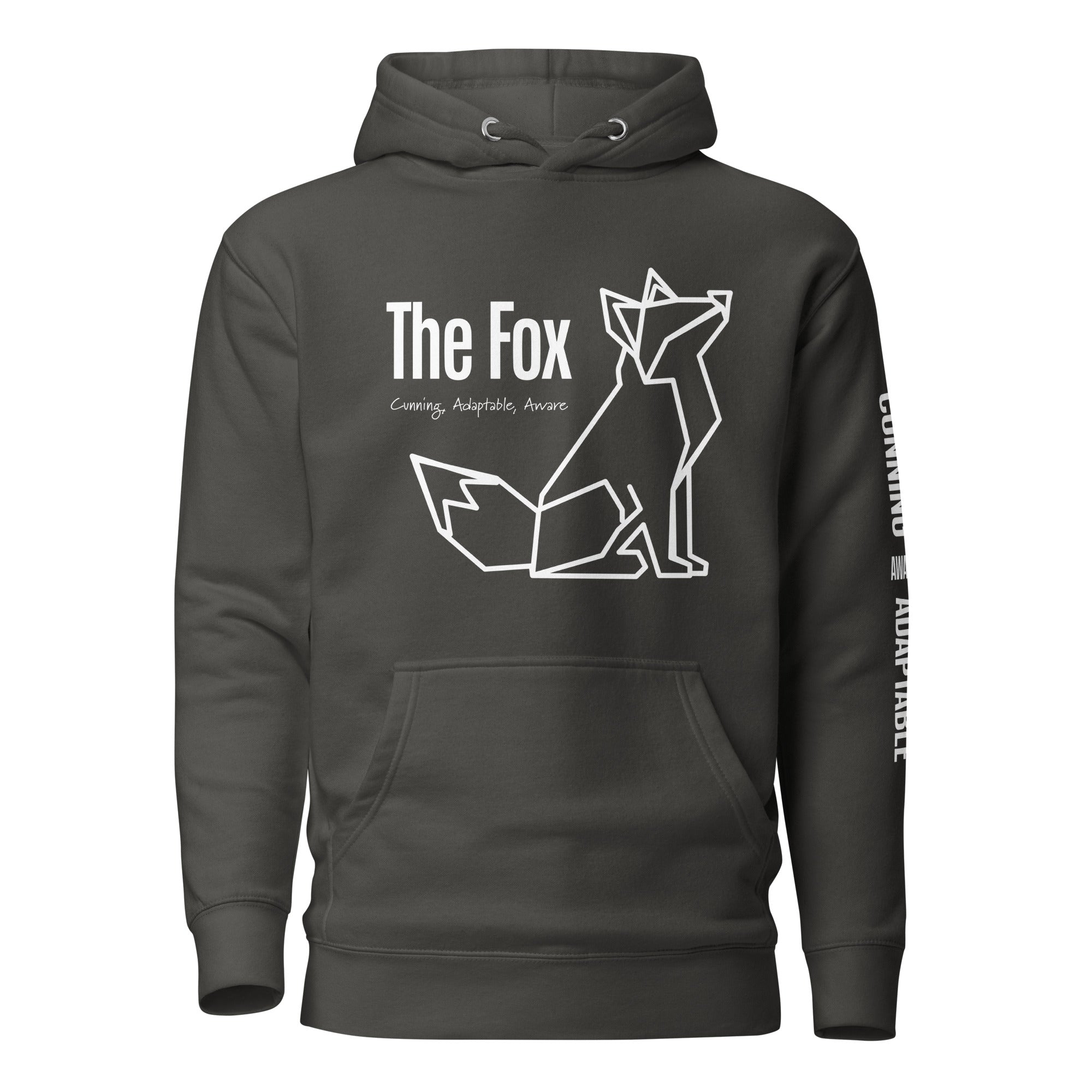 Origami Fox Spirit Totem Unisex Hoodie | Colorful Inspirational Gift