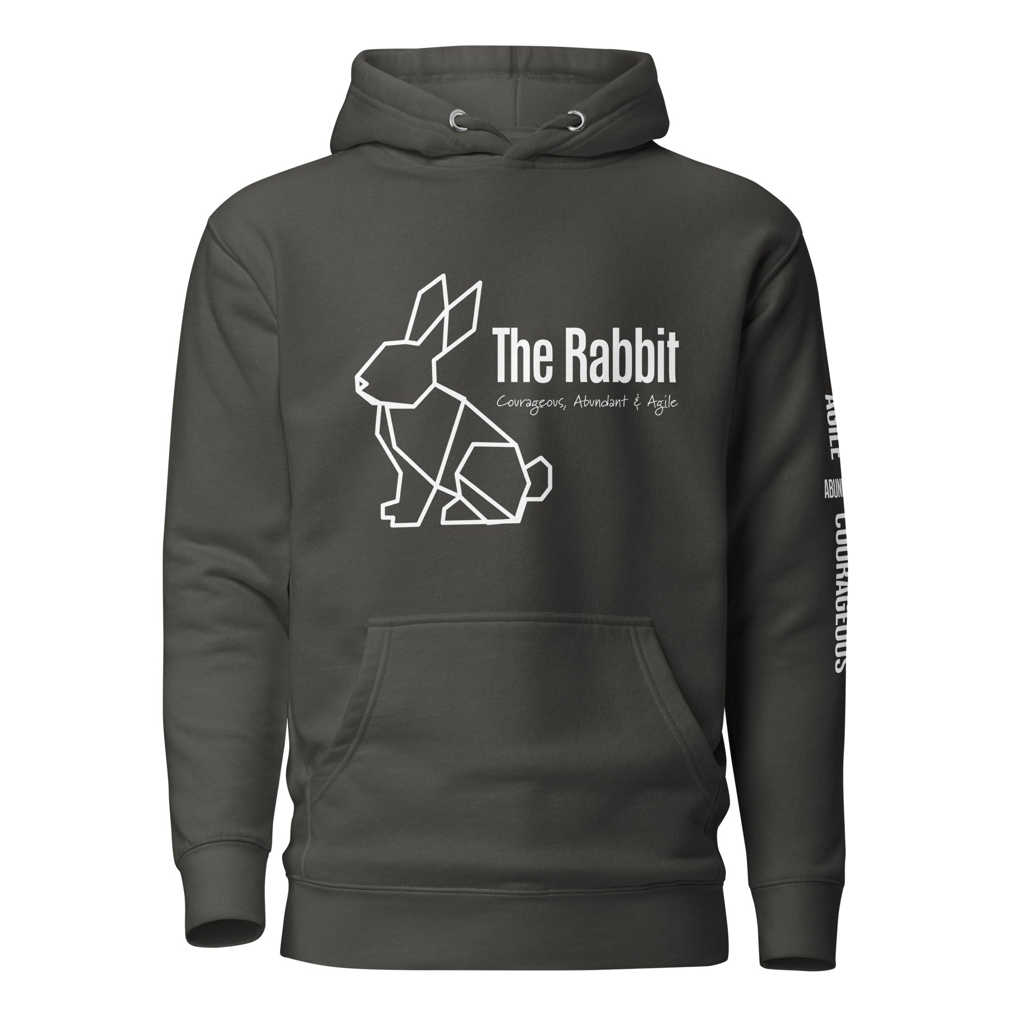 Origami Rabbit Spirit Totem Unisex Hoodie | Colorful Inspirational Gift