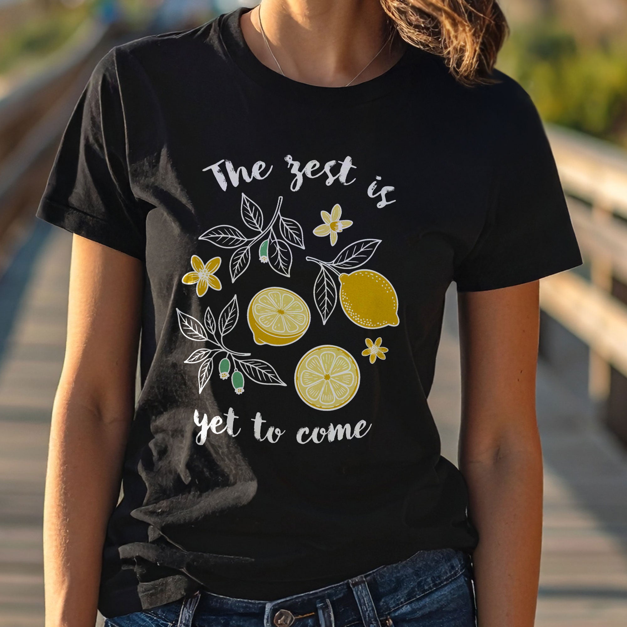 Zesty Uplifting Lemon Relaxed Tee